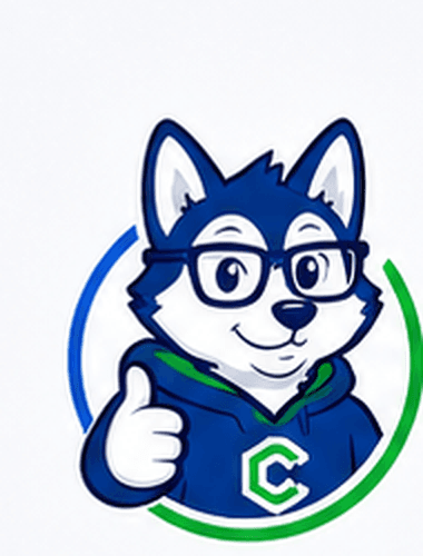 MyCryptoGeek mascot with welcoming arms open